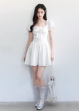 spring outfits for women, graduation dress, white mini dress women, korean feminine dress, coquette outfit, soft girl outfit, lace mini dress, romantic dress women, aesthetic fashion dress, feminine korean fashion, cute spring outfit, delicate white dress, brunch outfit ideas, summer outfit ideas, dreamy outfit women, elegant casual dress, soft aesthetic clothing, slim fit dress women, korean style dress, sweet feminine dress

