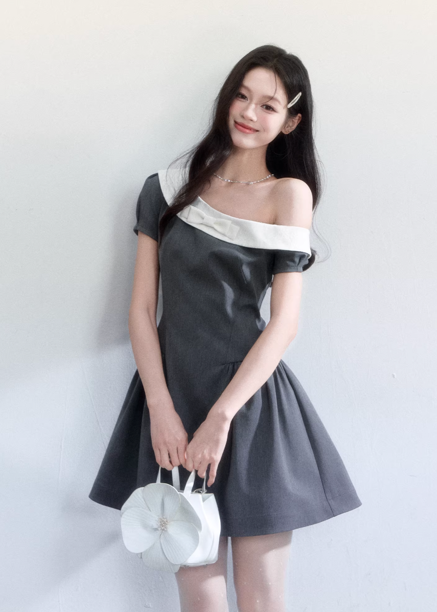 spring outfits 2026, spring brunch outfit, one shoulder dress women, princess dress outfit, korean feminine dress, coquette outfit, soft girl outfit, romantic dress women, aesthetic fashion dress, feminine korean fashion, cute spring outfit, elegant casual dress, dreamy outfit women, date outfit dress, korean style dress, sweet feminine dress, stylish spring outfit, soft aesthetic clothing, outfit ideas spring, delicate dress women

