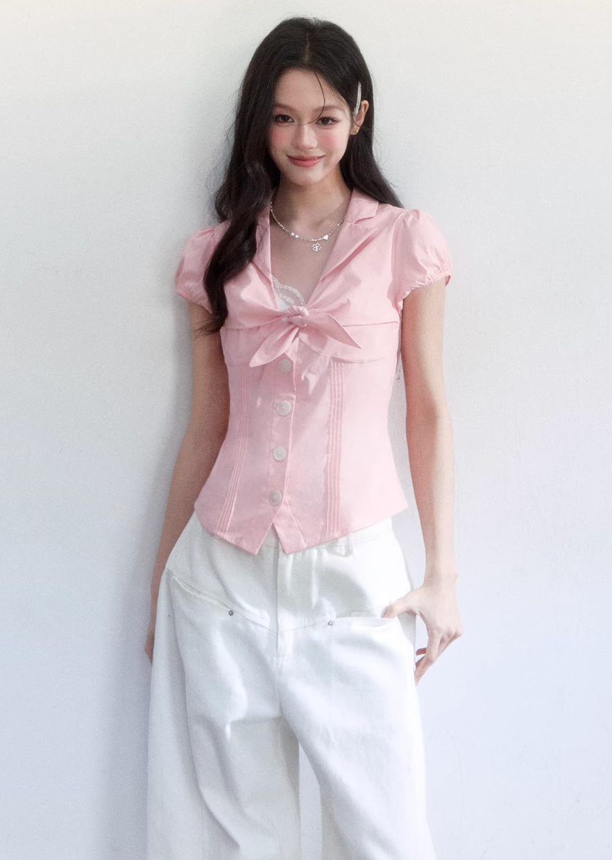 spring outfits for women, casual spring outfits women, slim fit blouse women, korean feminine top, coquette outfit, soft girl outfit, hollow detail top, aesthetic fashion top, feminine korean fashion, cute spring outfit, romantic casual outfit, date outfit women, lightweight summer top, stylish blouse women, soft aesthetic clothing, everyday outfit women, delicate feminine top, korean style blouse, trendy spring top, outfit ideas spring

