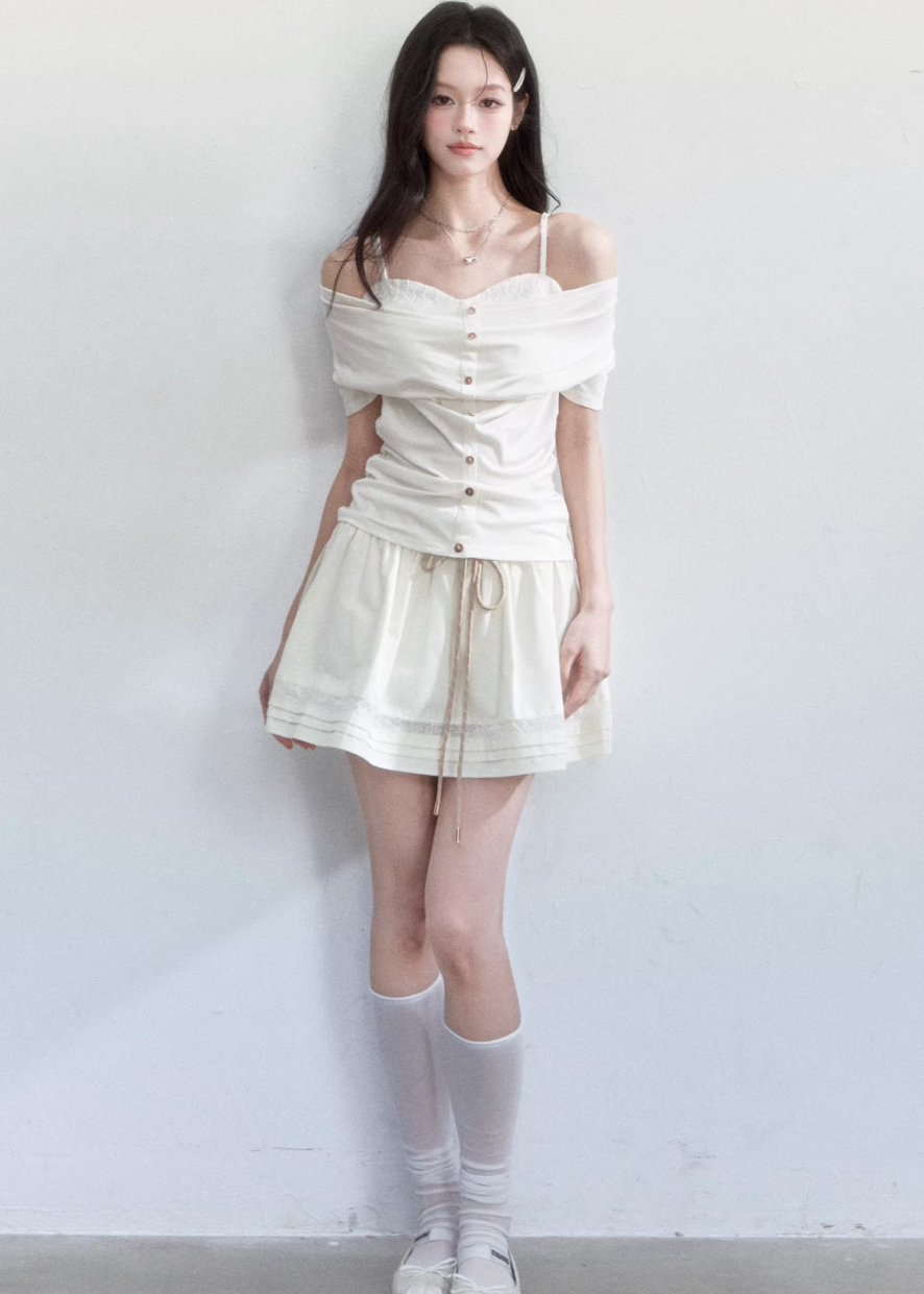 casual spring outfits women, spring brunch outfit, one shoulder top women, slim fit t shirt women, korean feminine top, coquette outfit, soft girl outfit, aesthetic fashion top, feminine korean fashion, cute spring outfit, romantic casual outfit, lightweight summer top, stylish basic top, soft aesthetic clothing, everyday outfit women, delicate feminine top, korean style blouse, trendy spring top, outfit ideas spring, breathable fabric top

