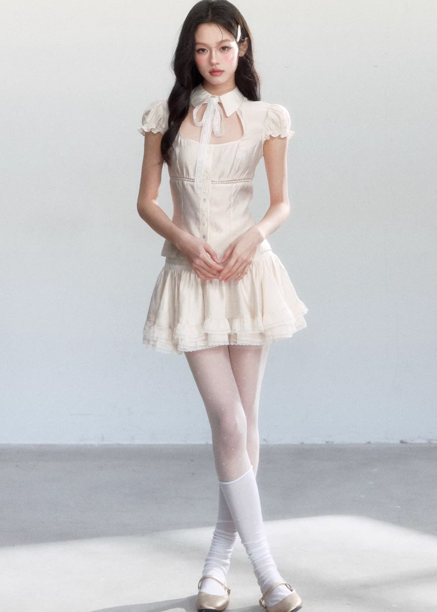 spring outfits 2026, spring brunch outfit, two piece set women, cake skirt outfit, korean feminine outfit, coquette outfit, soft girl outfit, aesthetic outfit women, romantic dress set, feminine korean fashion, cute spring outfit, dreamy outfit women, lightweight summer outfit, stylish two piece outfit, soft aesthetic clothing, date outfit women, trendy korean fashion, delicate feminine outfit, outfit ideas spring, elegant casual set