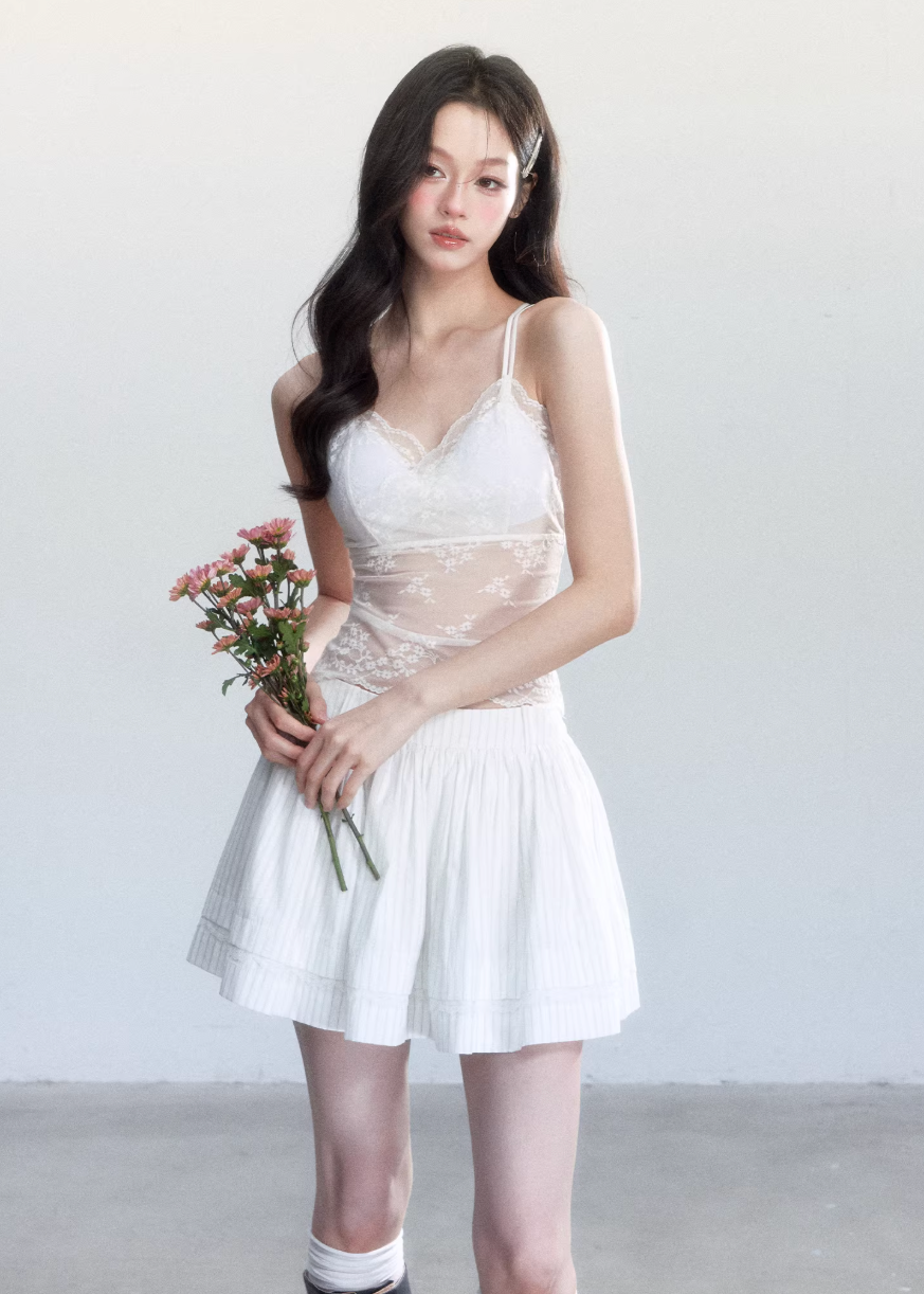 summer outfit ideas, lace camisole women, sheer lace top, korean feminine top, coquette outfit, soft girl outfit, aesthetic fashion top, romantic outfit women, layered lace top, feminine korean fashion, date outfit women, lightweight summer top, soft aesthetic clothing, stylish going out top, delicate lace top, trendy korean fashion, breathable summer top, outfit ideas summer, dreamy outfit women, versatile camisole top

