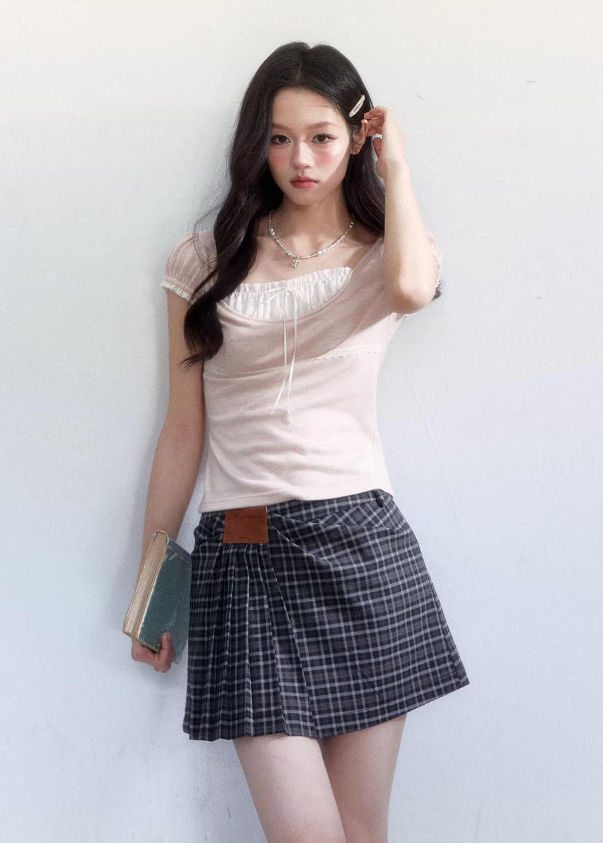 casual spring outfits women, spring outfits for women, two piece set women, plaid skirt set, korean feminine outfit, coquette outfit, soft girl outfit, aesthetic outfit women, vintage style outfit, cute spring outfit, romantic casual outfit, korean style set, everyday outfit women, lightweight summer outfit, stylish two piece outfit, soft aesthetic clothing, date outfit women, trendy korean fashion, feminine outfit ideas, delicate outfit women

