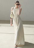 linen dress women, sleeveless summer dress, korean fashion dress, minimal outfit women, effortless outfit ideas, casual summer outfits, breathable linen dress, modern feminine clothing, parisian style clothing, versatile summer dress, chic everyday outfit, calm luxury fashion, lightweight dress women, elegant casual dress, refined minimal dress, summer wardrobe dress, feminine silhouette dress, natural fabric dress, clean line dress, simple elegant dress

