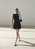black mini dress women, off shoulder dress women, korean fashion dress, minimal outfit women, effortless outfit ideas, casual summer outfits, sleeveless mini dress, modern feminine clothing, parisian style clothing, versatile summer dress, chic everyday outfit, calm luxury fashion, breathable summer dress, elegant casual dress, refined minimal dress, clean silhouette dress, feminine outfit dress, simple elegant dress, stylish black dress, summer wardrobe dress

