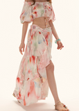 two piece set women, summer resort outfit, floral skirt set, puff sleeve top women, vacation outfit women, beach outfit women, aesthetic summer outfit, ruffle skirt outfit, korean fashion set, casual summer outfits, colorful summer outfit, feminine summer set, travel outfit women, lightweight summer clothing, boho summer outfit, trendy summer set, cute summer outfit, statement outfit women, chic resort wear, flowy skirt set

