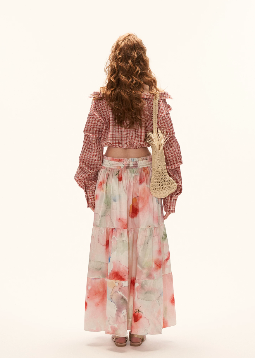 two piece set women, summer resort outfit, floral skirt set, puff sleeve top women, vacation outfit women, beach outfit women, aesthetic summer outfit, ruffle skirt outfit, korean fashion set, casual summer outfits, colorful summer outfit, feminine summer set, travel outfit women, lightweight summer clothing, boho summer outfit, trendy summer set, cute summer outfit, statement outfit women, chic resort wear, flowy skirt set

