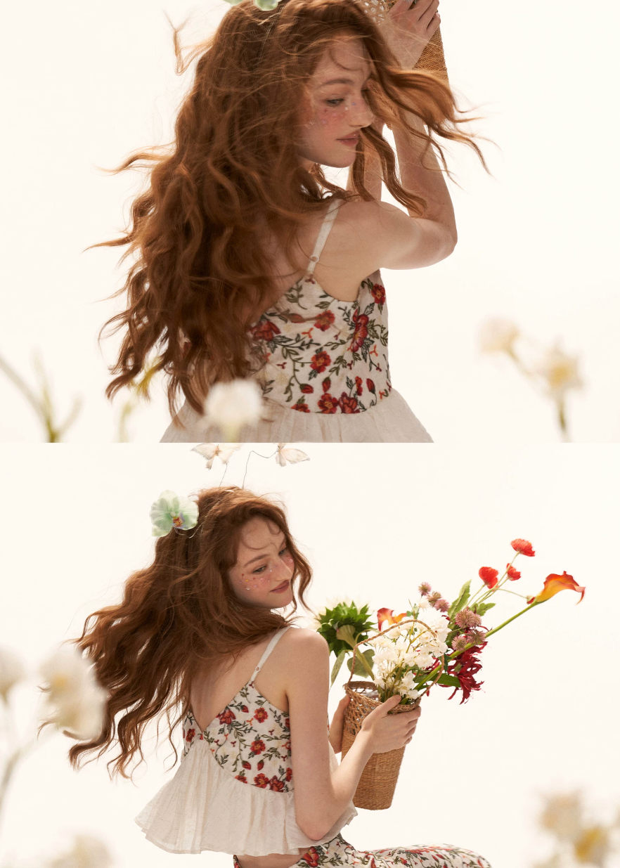 floral camisole top women, ruffle camisole top, summer top women, embroidered top women, korean fashion top, casual summer outfit, aesthetic outfit women, loose fit camisole, lightweight summer top, vacation outfit women, feminine summer top, breathable summer clothing, cute summer top, trendy camisole women, everyday summer outfit, flowy camisole top, romantic summer outfit, boho summer top, chic casual outfit, statement summer top