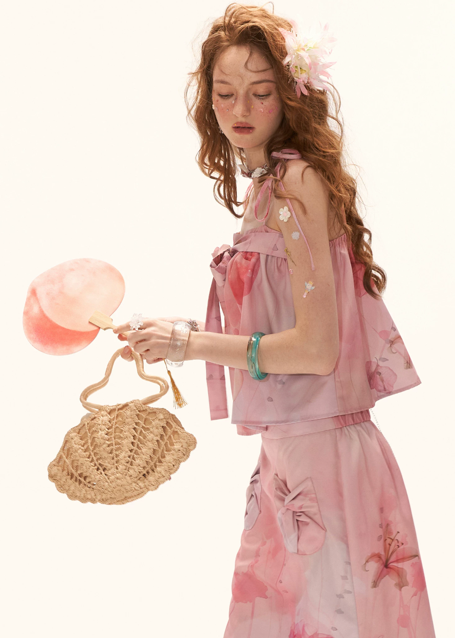 camisole top women, bow camisole top, floral camisole women, summer top women, korean fashion top, aesthetic outfit women, peach color top women, slim fit camisole, feminine summer top, lightweight summer top, cute summer top, vacation outfit women, elegant casual top, trendy camisole women, everyday summer outfit, chic summer outfit, romantic outfit top, statement camisole top, stylish summer top, fashion forward top