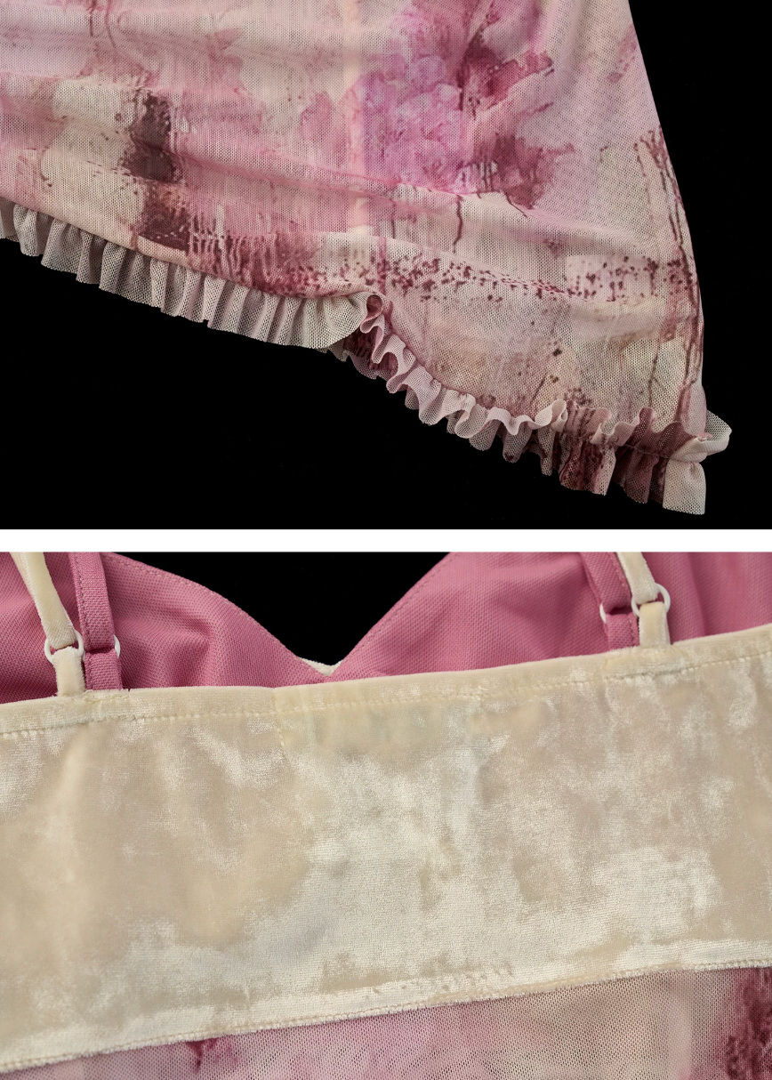 summer 2026 outfits, summer outfit ideas, vacation outfit women, picnic outfit women, brunch outfit women, casual summer outfits women, vintage camisole women, pink ruffle camisole, sheer cami top, velvet camisole top, romantic summer top, french vintage outfit, oil painting style top, feminine summer clothing, layered summer outfit