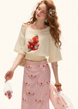 summer 2026 outfits, summer outfit ideas, vacation outfit women, picnic outfit women, brunch outfit women, flower field outfit, casual summer outfits women, pink satin skirt, floral midi skirt women, french a line skirt, vintage floral skirt, garden skirt outfit, romantic summer skirt, soft girl summer outfit, feminine vacation outfit