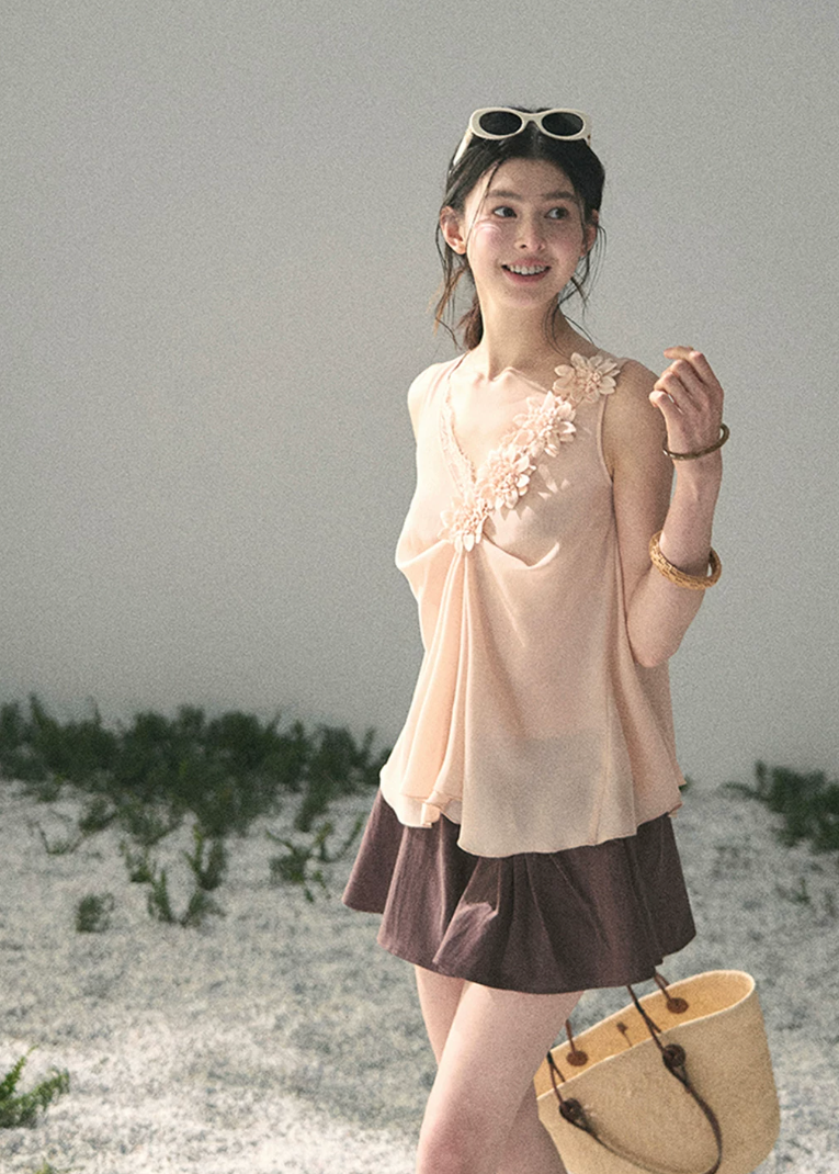aomalm skirt, a line mini skirt, feminine korean skirt, french style mini skirt, blush summer skirt, high waist mini skirt, puffy skirt women, romantic summer skirt, cute korean outfit, soft girl mini skirt, lyocell blend skirt, pretty summer outfit</p>