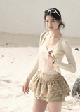 aomalm top, lace camisole top, sheer lace cami, feminine korean top, french lace camisole, summer lace top, romantic cami top, delicate lace blouse, v neck lace top, korean fashion top, soft girl summer outfit, layering camisole women