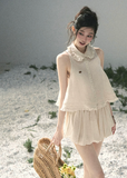 aomalm set, lace top set, ivory summer set, korean fashion set, feminine two piece set, romantic lace blouse, early summer outfit women, soft girl set, ivory skirt set, ivory pants set, elegant summer co ord, korean feminine outfit