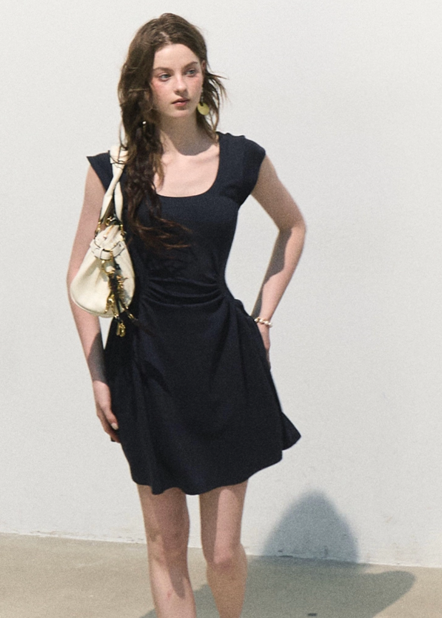 oakmoo dress, white tank dress, a-line summer dress, waist cinching dress, korean minimal dress, elegant summer dress, white vacation dress, short white dress, long white dress, refined tank dress, quiet luxury dress, feminine summer outfit