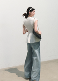 Summer Travel Plan Wide-Leg Jeans