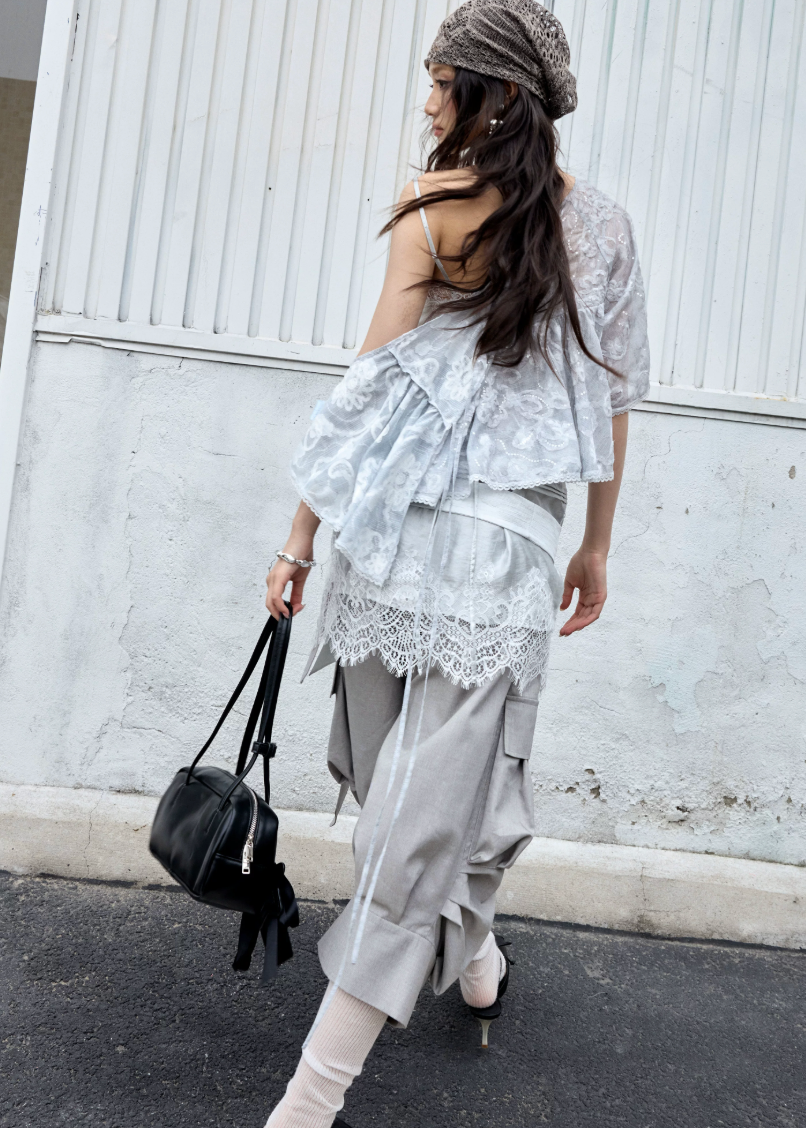 jnylon balloon pants, workwear pants women, korean style pants, urban nomad pants, genderless pants, relaxed wide pants, streetwear trousers, casual balloon pants, utility pants women, korean fashion bottoms, loose fit workwear pants
