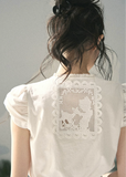 aomalm set, lace two piece set, white crop top skirt set, korean feminine set, french lace outfit, romantic summer set, lace mini skirt set, early summer outfit, feminine korean fashion, white lace top, garden style outfit, summer skirt set