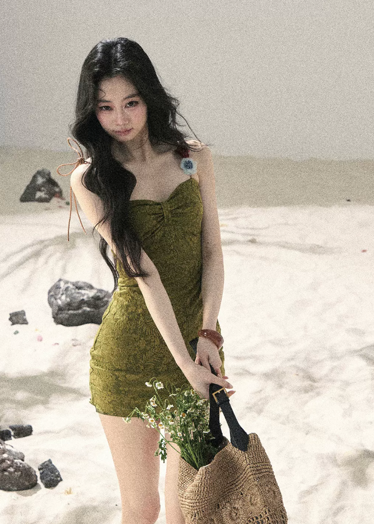 aomalm dress, spaghetti strap mini dress, olive mini dress, bodycon mini dress, french mini dress, korean feminine dress, fitted summer dress, sexy summer mini dress, textured lace dress, pencil mini dress, romantic mini dress, women’s summer dress