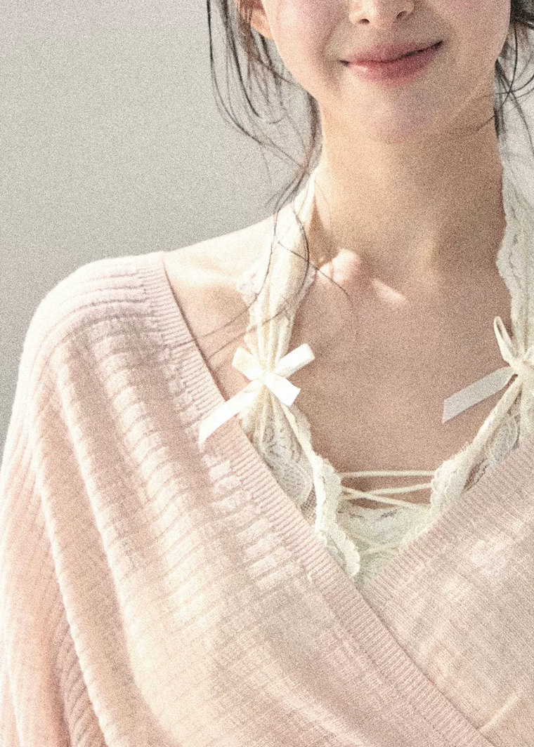 aomalm top, pink cover up top, v neck summer top, korean feminine top, sunscreen cover up women, lightweight summer layer, french style cover up, dopamine summer top, sheer wrap top, resort cover up top, feminine korean fashion, beach cover up blouse