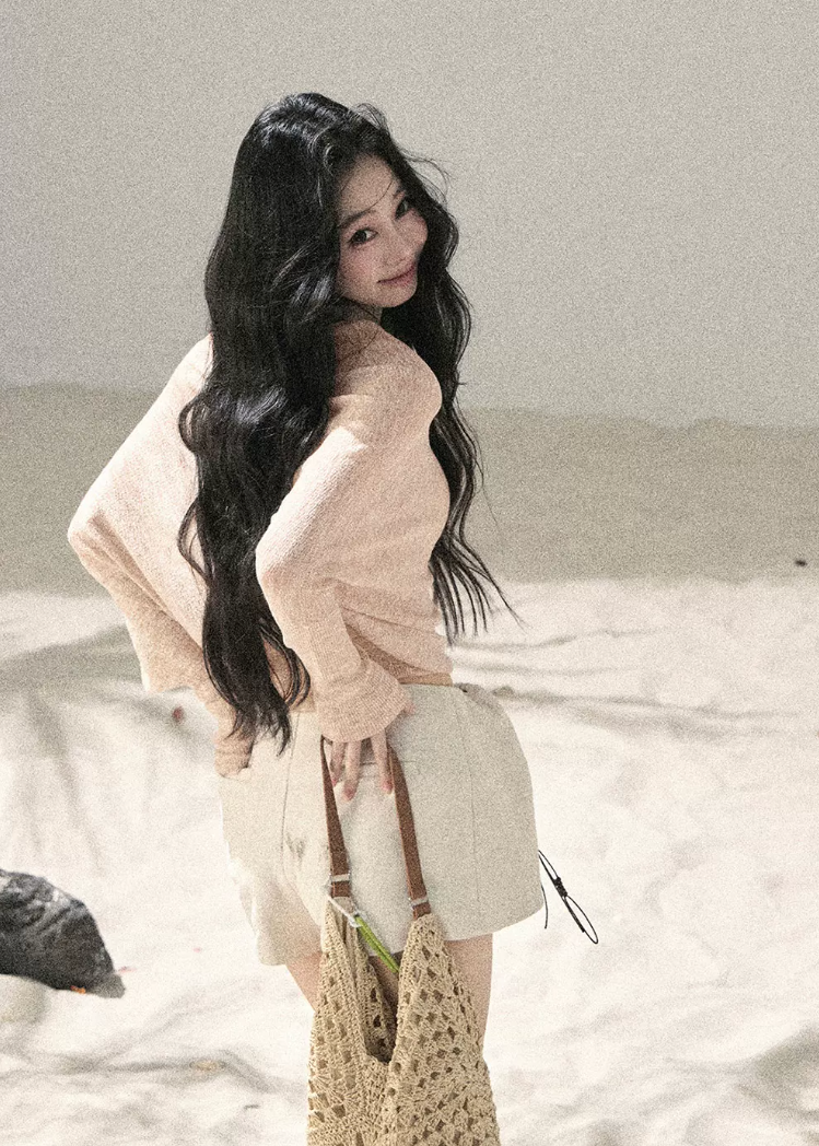 aomalm top, sheer off shoulder top, sunscreen cover up top, korean feminine top, loose summer top, translucent cover up, hazy fog top, pure desire top, asymmetric sleeve top, summer layering top, feminine korean fashion, resort cover up blouse