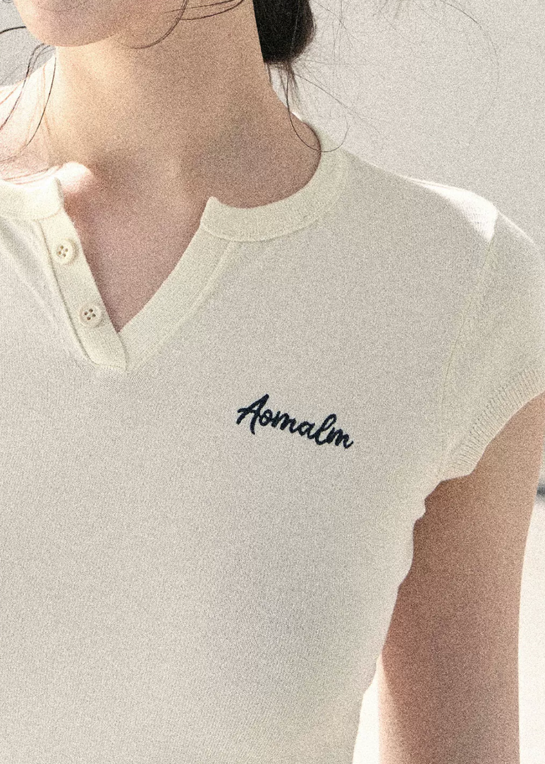 aomalm top, lace hem baby tee, faux layered t-shirt, korean feminine top, american casual top, waist cinching tee, slim summer top, letter embroidered top, lace trim t-shirt, commuter summer top, cropped fitted tee, feminine korean fashion