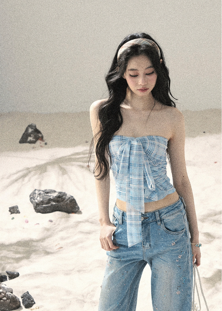 aomalm jeans, wide leg jeans women, sequin jeans, galaxy denim pants, korean feminine jeans, straight wide leg denim, summer jeans women, pear shape jeans, vintage blue jeans, cotton denim trousers, stardust jeans, feminine korean fashion