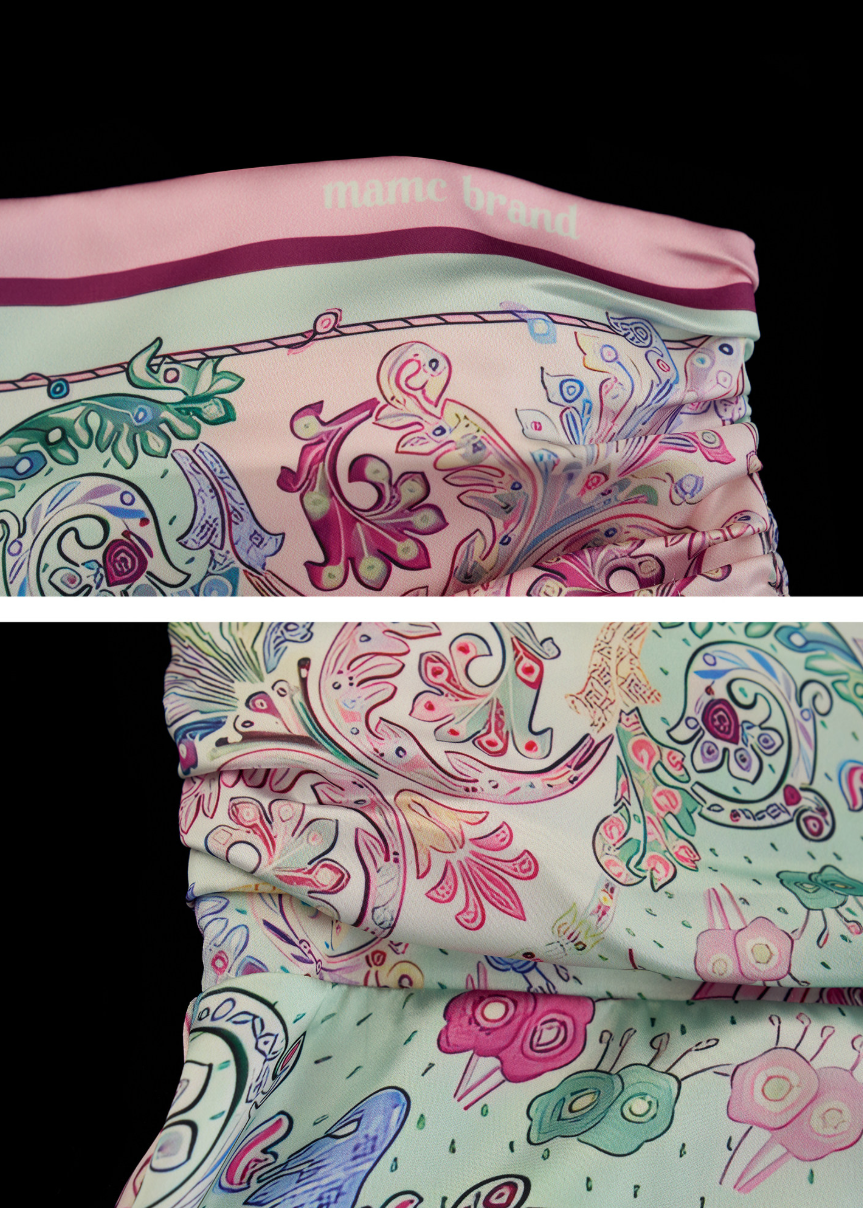 Summer cami top with pastel paisley detailing