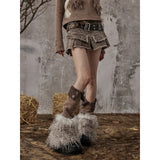 Y2K Button Leg Socks