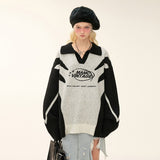 セーター ユニセックス 全国トレンドブランド ルーズニットセーター トップス