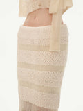 Three-dimensional woolen decorative skirt long