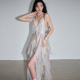 Luminous Jellyfish Irregular Suspender Skirt
