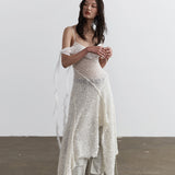 シャイニングギャラクシースパンコールニットスリップドレス