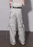 Lime White Convertible Cargo Pants