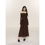 フレンチスタイルの軽い大人っぽいドレスレディース