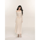 フレンチスタイルの軽い大人っぽいドレスレディース