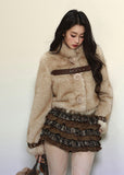 Eco-Friendly Faux Fur Short Coat