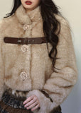 Eco-Friendly Faux Fur Short Coat