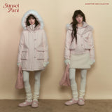 Plaid Spliced 90% Duck Down Jacket