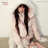 Plaid Spliced 90% Duck Down Jacket