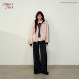 Reversible Black & Pink Faux Fur Parka