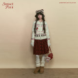 Vintage Fawn Fair Isle Knit Cardigan