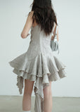 Handmade Irregular Ruffle Sculpture Dress