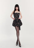 Romantic Slim Fit Puff Vacation Dress