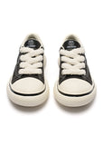 Chunky Canvas Fleece-Lace Sneakers
