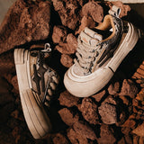 Smiley Sole Thick Platform Shoes