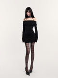 Dark Muse Collar Bodycon Dress