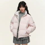 90ホワイトダックダウンマルチカラー刺繍暖かいダウンジャケット