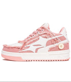 Washed Edge Retro Skate Shoes