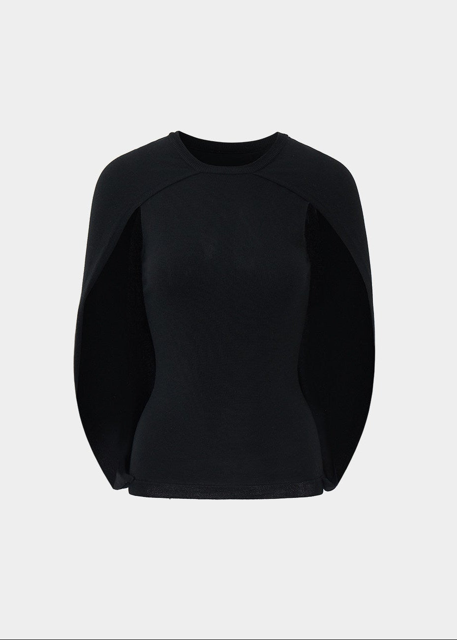 lyocell knit top, cape style top women, sleeveless knit top, korean fashion top, minimalist summer top, draped knit top, lightweight knitwear, breathable fabric top, modern feminine clothing, casual elegant top, soft knit blouse, parisian style clothing, versatile summer outfit, aesthetic fashion top, refined casual wear, clean line top women, flowy knit top, chic everyday top, simple design top, comfortable summer knit
